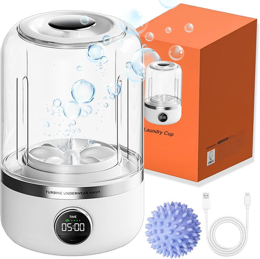 Machine à laver sans fil portable – Seau à linge compact pour sous-vêtements et chaussettes